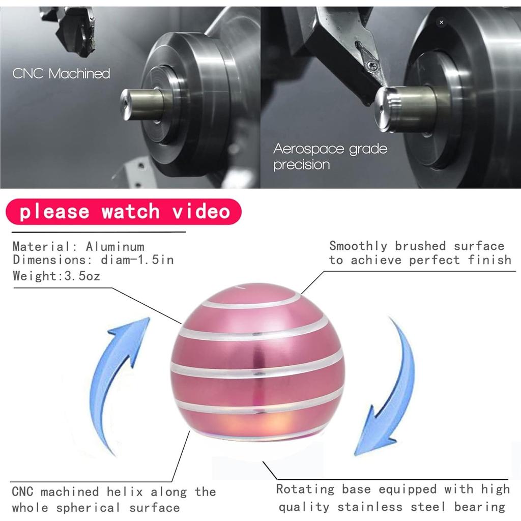 Jucării de birou pentru jucărie cinetică, gadgeturi cool, lucruri cool, rotire 180 de secunde, jucărie pentru ameliorarea stresului pentru iluzie optică, cadou pentru birou, școală, acasă