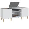 VidaXL Record Cabinet White 121x38x48 Cm Engineered Wood 831925