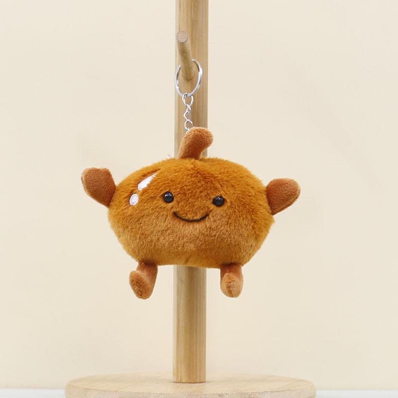 Plush Pear Frozen Keychain Toy Stuffed Pendant Doll Backpack Accessory Kid Gift