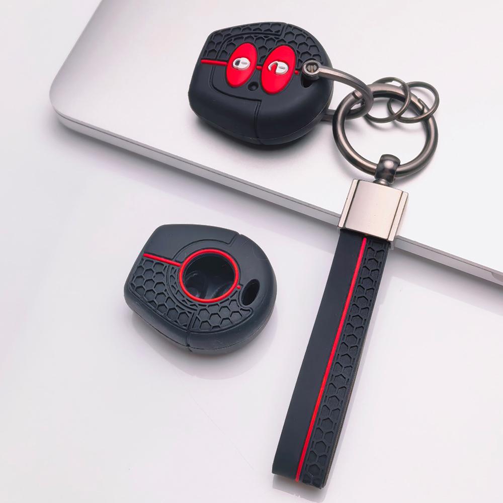 Key Case Cover for Volkswagen Golf Passat Polo Jetta A4 Bora B5 9N Lupo Sharan with Keychain Anti-Scratch Guard Shockproof Protection