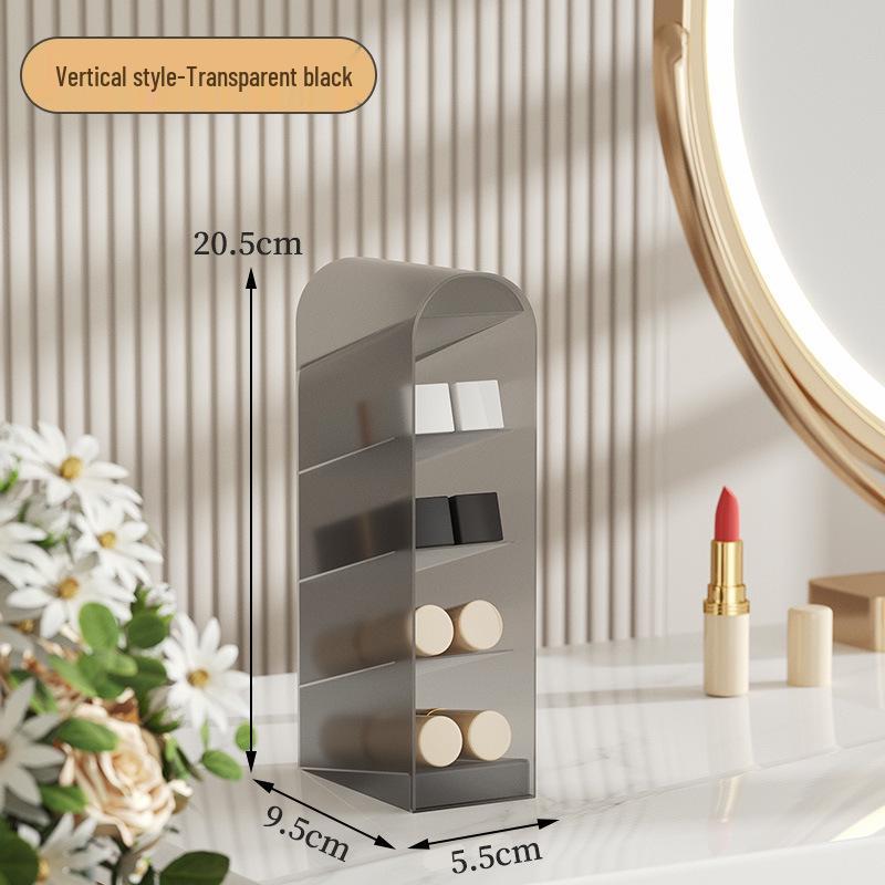 Rotating Makeup Brush Holder & Cosmetic Organizer Box