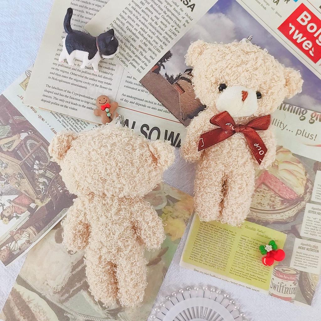 Adorable Plush Teddy Bear Stuffed Animal With Blush For Cute Bouquet Gifts