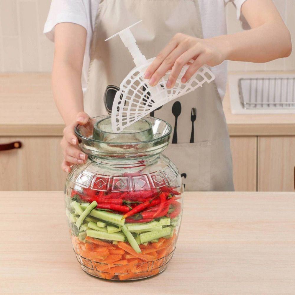 Plastic Pickle Jar Press Adjustable Kimchi Jar Pressure Device Sturdy   Hot Sauce
