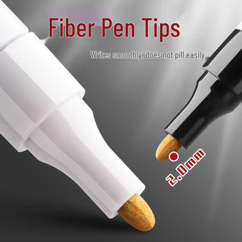 Durable True Color Paint Marker: Waterproof, Oil-Proof, Fade-Resistant, Industrial-Grade Silver, Black & White Touch-Up for Tires