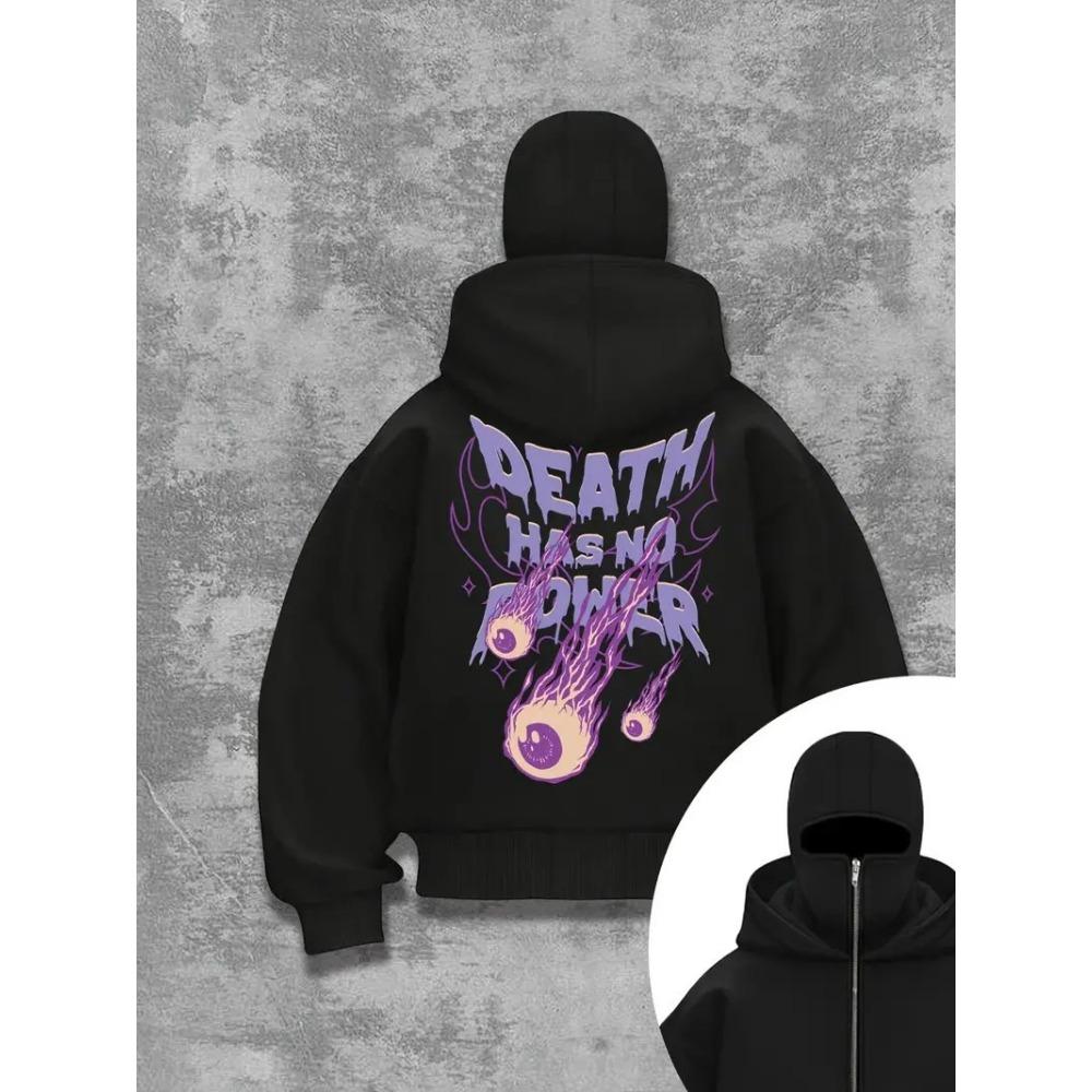 Shanglian Zippered Sweatshirt Hoodie Coat Unisex Spring Autumn Winter Fleece Double Hat Sweatshirt for Men