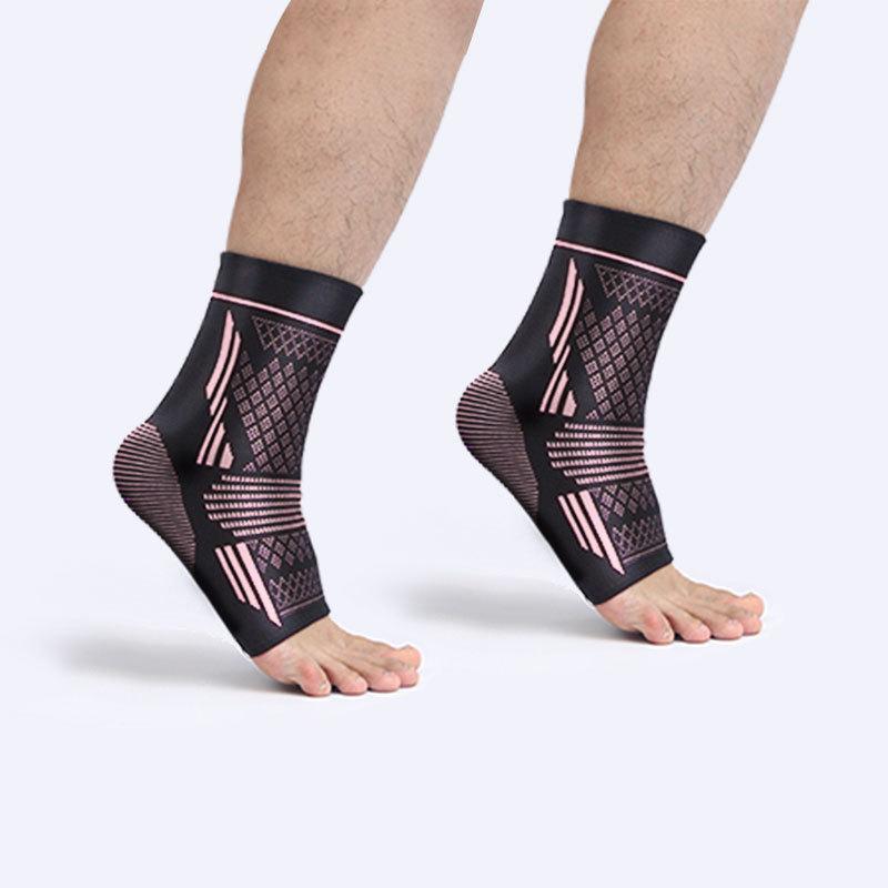 2Pc Sports Ankle Protector Anti-Sprain Ankle Protector Foot Ankle Protector Nylon Knitted High-Elastic Breathable Pressurized