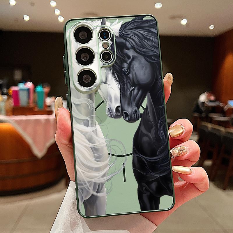 Cute Horse Magnetic Phone Case For Samsung Galaxy S26 S25 Ultra S24 S23 FE A17 A57 A56 A37 A16 A35 A55 A15 A36 A25 Hard PC Cover
