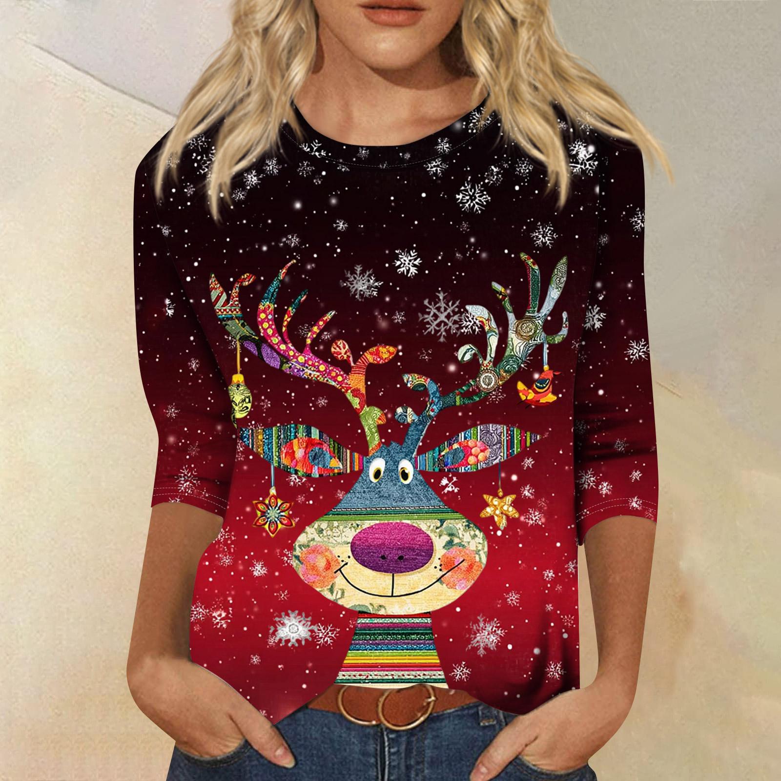 

Женские топы с круглым вырезом, хлопковая женская повседневная модная блузка с длинным рукавом и круглым вырезом с цветочным принтом, пуловер XL красный