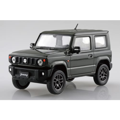 Aoshima Bunka Kyozai 1/32 Scale Rakupla Snap Kit No.09-JG Suzuki JB64 Jimny Jungle Green Pre-Colored Plastic Model Kit (Automobile)