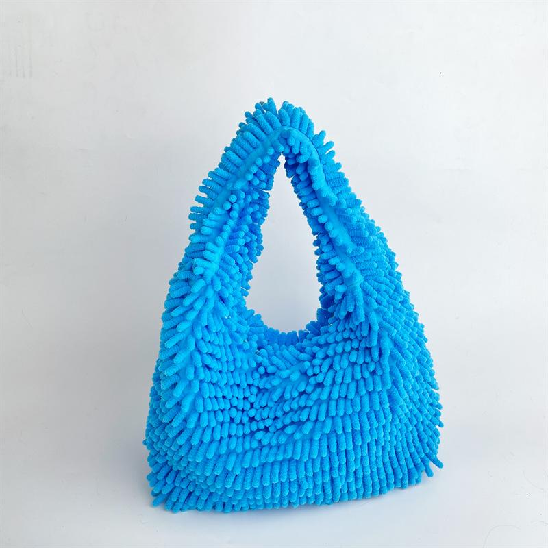

Candy Color Women s Faux Fur Purse Handbags Vintage Furry Ladies Shoulder Bags Fashion Girls Y2k Underarm Bag Casual Tote