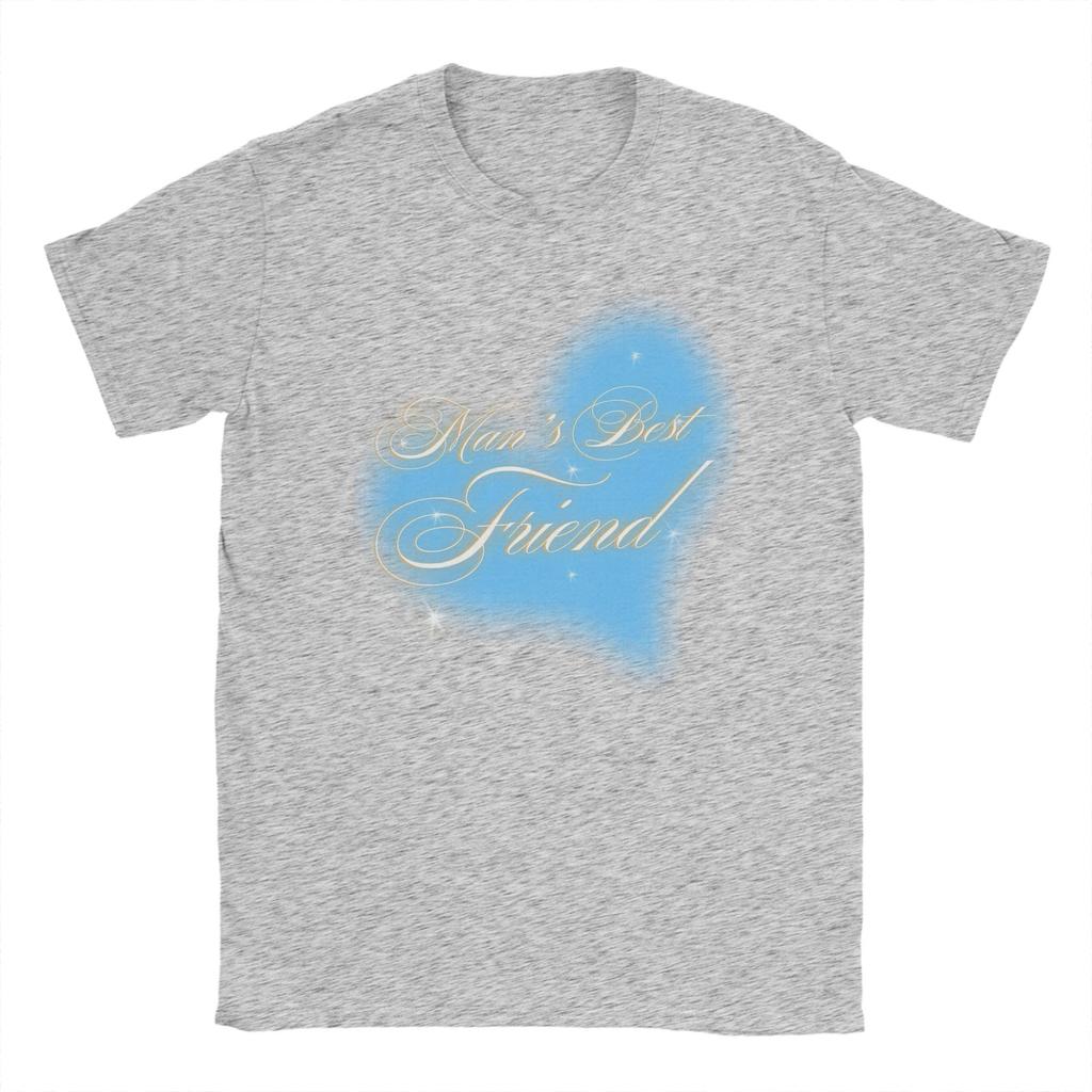 T-shirt da uomo L'amico migliore dell'uomo Sabrina Carpenter Divertente 100% Cotone T-shirt Manica Corta T-shirt Girocollo Top Taglie Forti