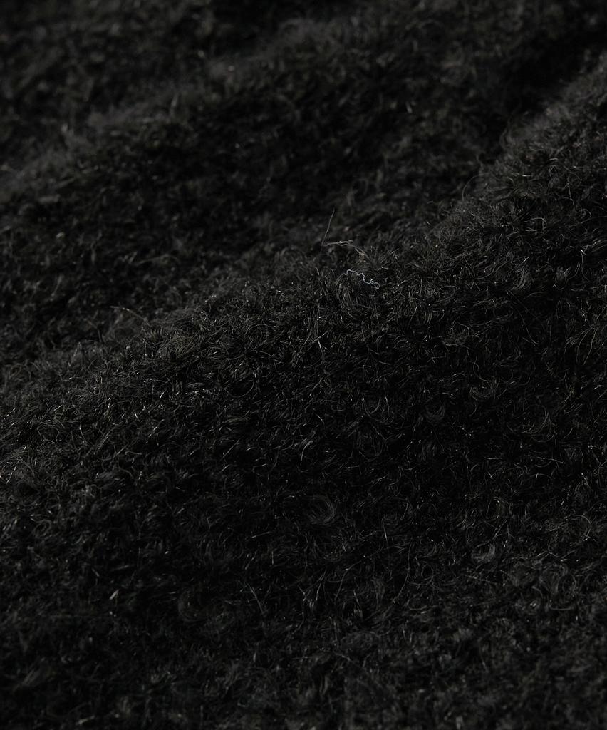 TOFFEE WOMEN Hairy Knit Beanie (Black)