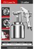 Pneumatic High Atomization Stainless Steel Spray Gun for Latex & Small Car Paint