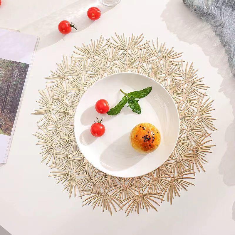 Dandelion Placemat Nordic Western Restaurant Insulation Mat Dining Table Mat Solid Color Home Decoration Mat