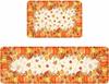 Fall Harvest Pumpkins Maple Leaves Kitchen Mat Home Decor Non-Slip Corridor Balcony Rugs Bedroom Bedside Floor Mat Bath Foot Mat