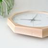 KATOMOKU muku clock 13 Octagonal Natural Wall Clock with Continuous Second Diameter km-104NARC8 Hand, 30.0cm (Radio-controlled)