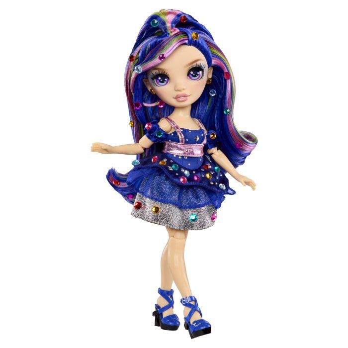 Rainbow High Fashion Doll Be Dazzling - Genevieve Blue - 28 Cm - Sparkling Gemstones and Accessories Included
