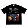 Basketball God KobeJordan with the Same Frame American Oneck Retro Print Streetwear Casual Basketball Shortsleeved Tshirt