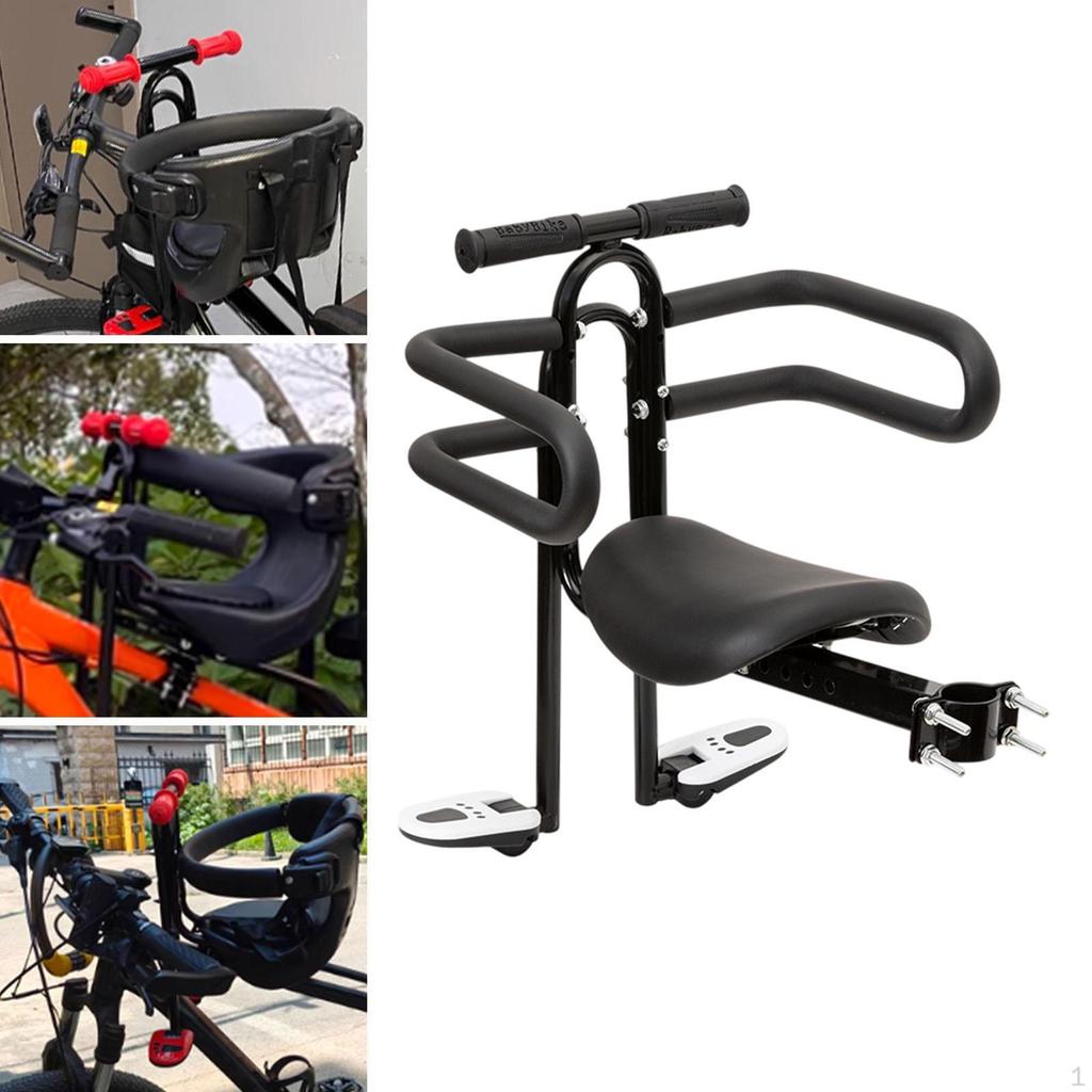 Dětské sedlo na kolo Pohodlné Univerzální uchycení Kovové dětské sedlo na kolo Bez pedálů