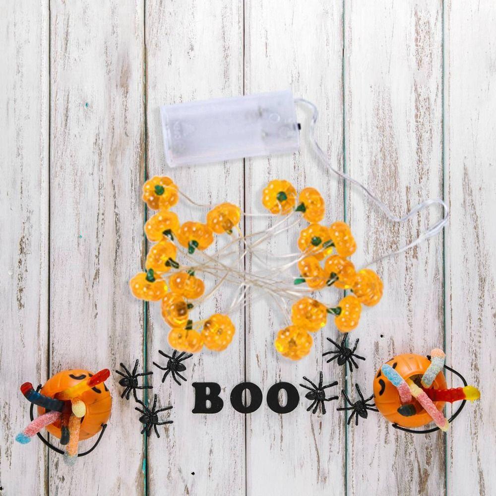 3D Pumpkin Light Hanging Halloween LED String Light Pumpkin Lantern String Saints' Day