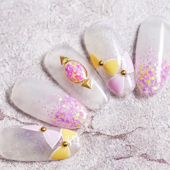 Nail Art Rivet Glossy Eye-catching Metal Nail Art Rivets Manicure Decoration for Party