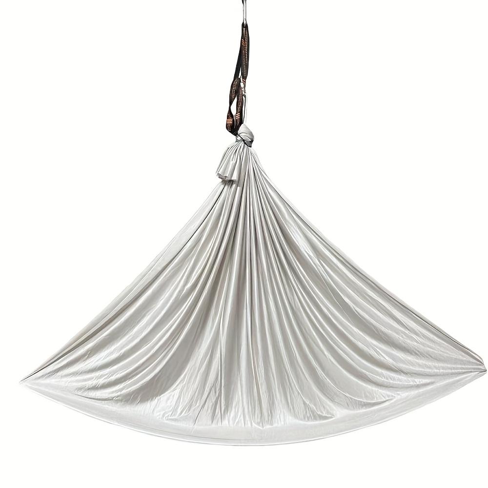 Adjustable Yoga Hammock Single Jersey Fabric Polyester Rope Lightweight Comfortable for Fitness Stretching Strength Training