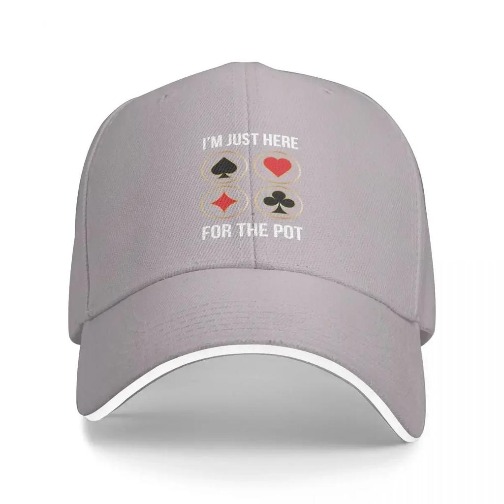 im just here for the pot Baseball Cap tea Hat Beach Anime Hat Baseball For Men Women's