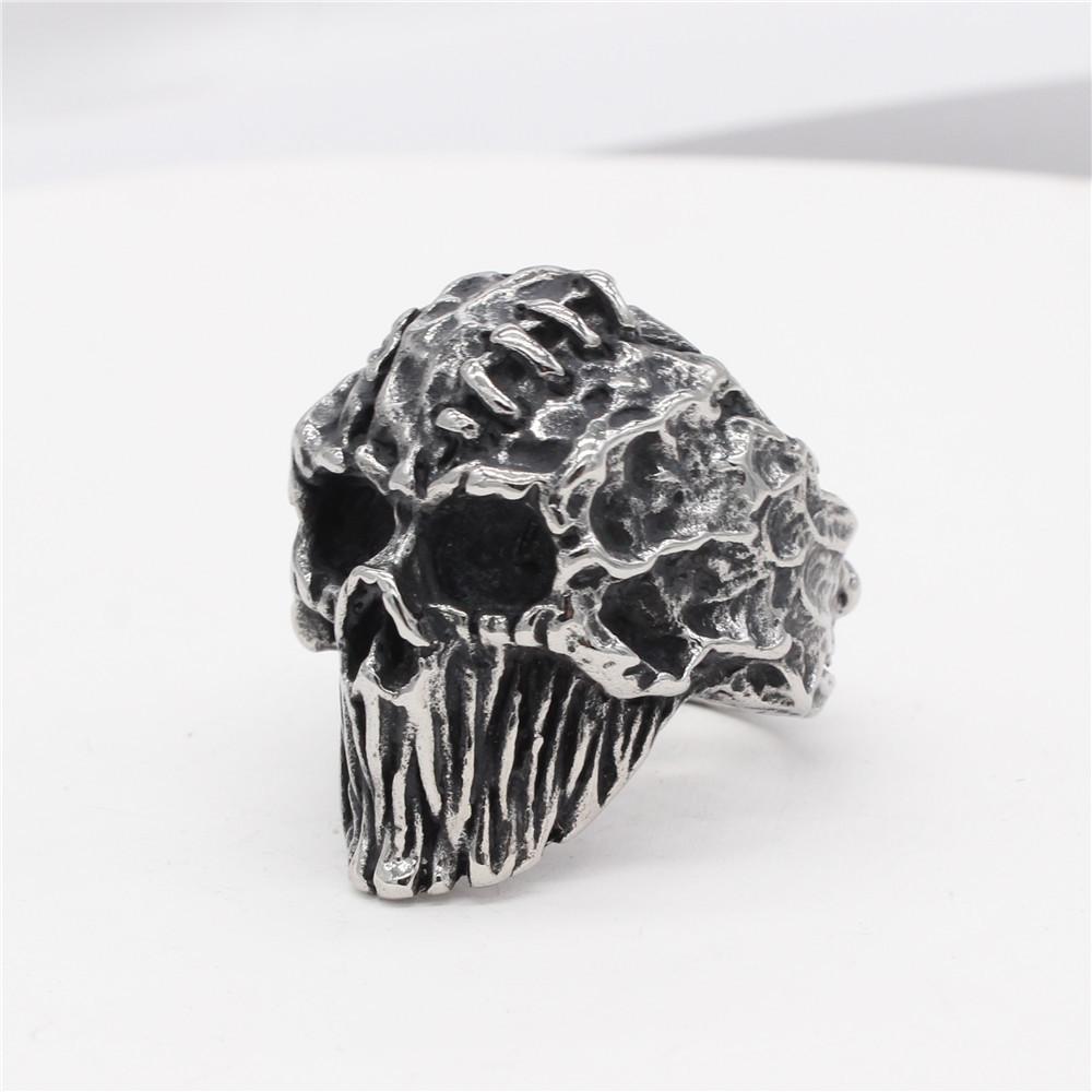 Jewelry Retro Scar Skull Ring Men's Ring