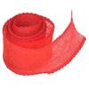 4 Yards Red Printing Polyester Lace Accessories  Gift Wrapping Tape Christmas Tie Ribbon Festival