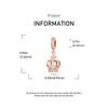 New In Fashion Copper The Queen'S Crown Charm Beads Fit 3Mm Original Bracelet Necklace For Women Diy Jewelry Gifts