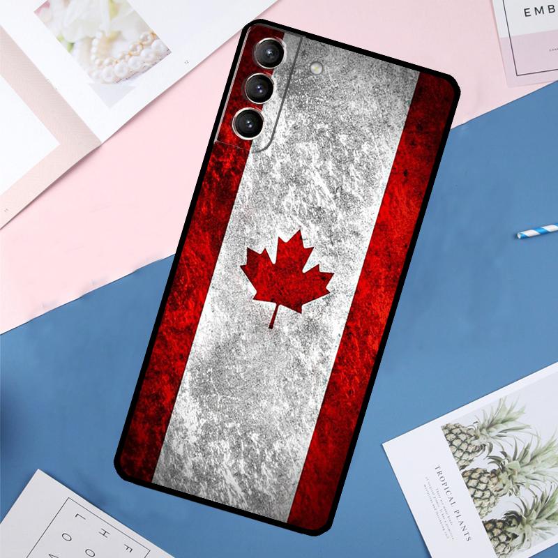 Canada Canadian Flag Case For Samsung Galaxy S24 Ultra S21 S22 S23 S25 Ultra S9 S10 Plus S20 FE S25 FE Back Cover