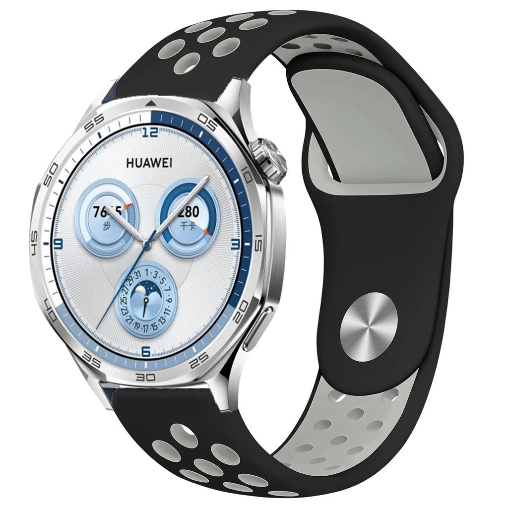 22mm 20mm 18mm Silicone Strap For Huawei Watch GT5/4/3 Pro 46mm Two-color Wristband Huawei Watch GT5 Pro 42mm GT4-5 41mm Correa