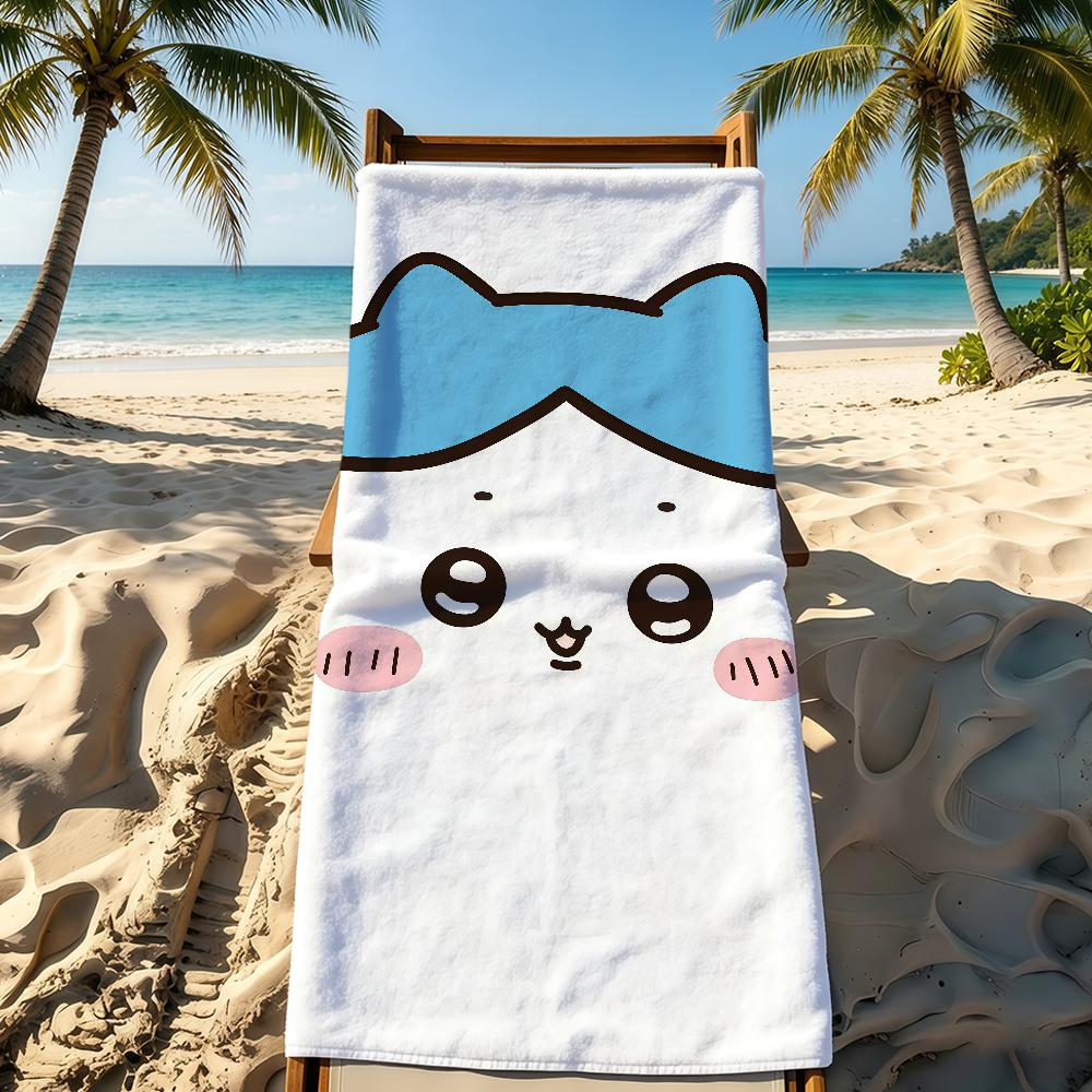 Meme Cute Cartoon C-Chiikawa-Es Towel For Outdoor Camping Beach Towel Super Absorbent Quick-Drying Summer Towel