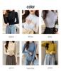 Women's Stylish Slim Fit Knitted Half Turtleneck Sweater - Long Sleeve Autumn/Winter Top