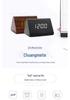 Voice-Activated Wooden Office Silent Multifunctional Digital Clock with Temperature Display and Student Alarm