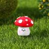 Smiling Mushroom Moss and Succulent Resin Ornaments for Creative DIY Micro Landscaping