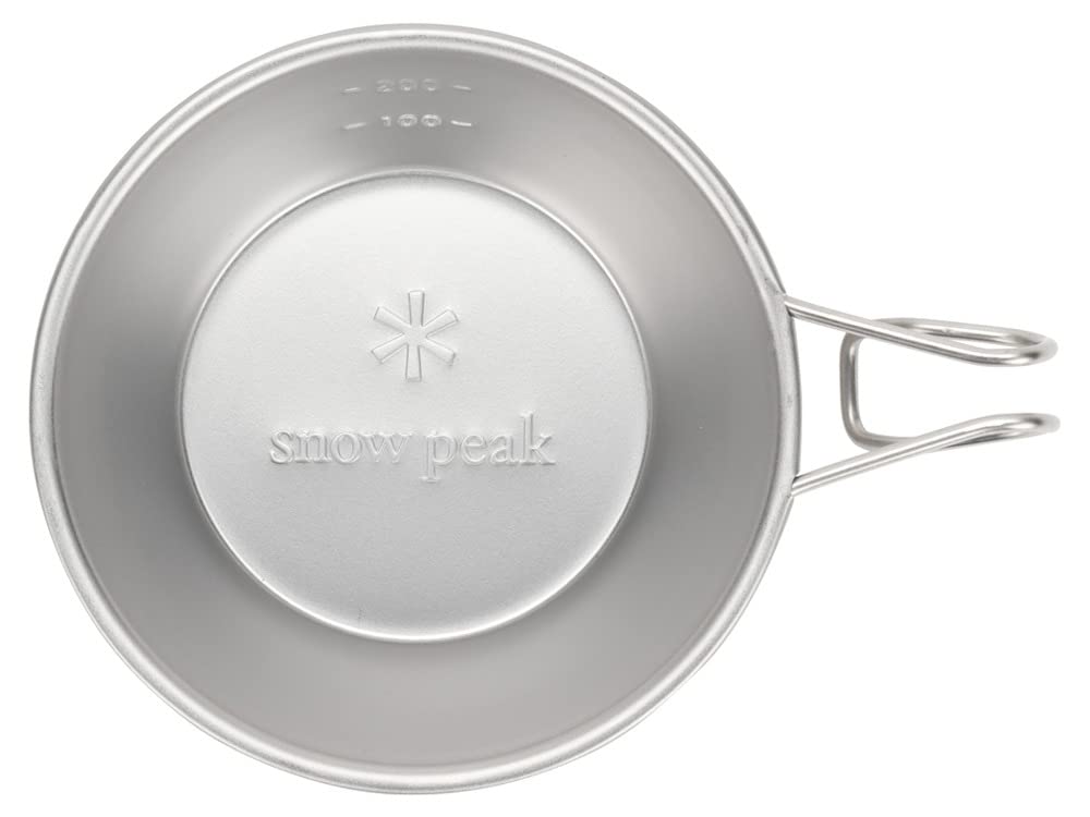 Snow Peak Stainless Steel Sierra Cup E-203, Lightweight, for Outdoor Camping (Pack of 3)