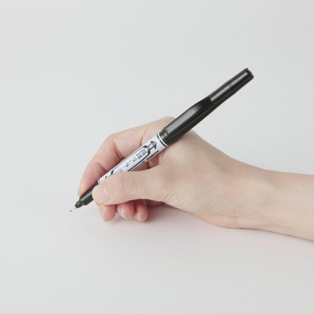 Zebra Makiki Paper Extra Fine 10 Water-Based Pen, Pen, Point, Black, Pens, B-WYTS5-BK