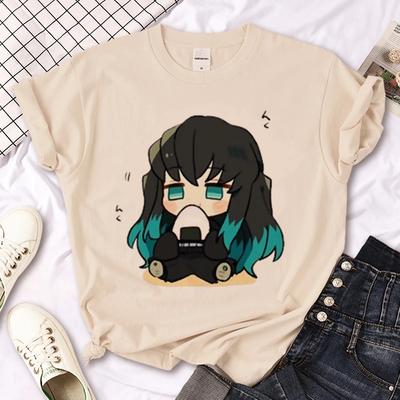 Muichiro Tokito Tee Women Manga T-shirts Girl Comic Harajuku Y2k Clothing