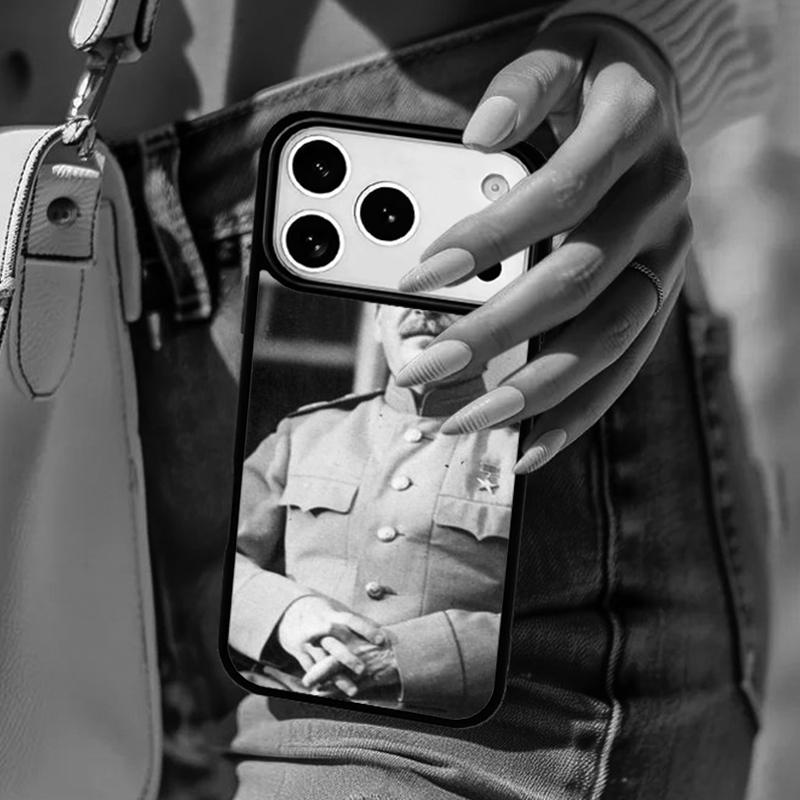 Soviet Union Leader Stalin Phone Case For iPhone 17 Air 14 15 13 12 Max Cover For Apple 16e 11 Pro Max Plus Coque