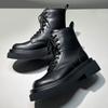 Soft-faced Martin boots Spring and autumn single boots 2025 new British style eight-hole retro men's boots popular short boots 5012-Q