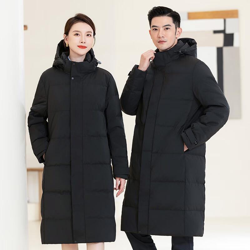 

Teluoman Classic Unisex Over-the-Knee Thick Down Coat 4XL