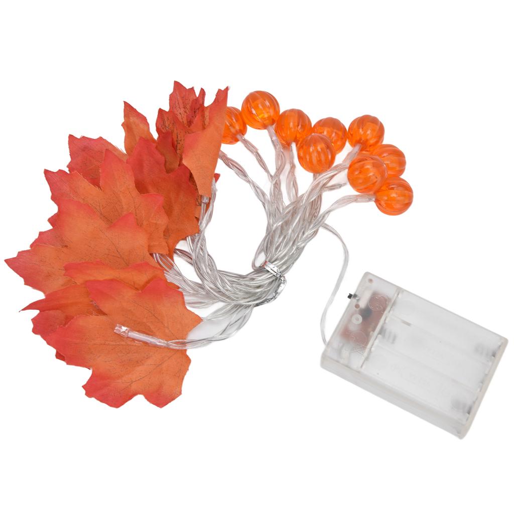 Maple Leaf String Light with Constant Light Flashing Dual Modes Indoor Outdoor Holiday Party Decors(  9.8ft 20LED )