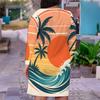 Women Plus Size V Neck Long Sleeve Gradient Printed Fitted Midi Dress