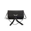New Women's Hand-held Diamond Studded Wing Chain Niche Design Single Shoulder Crossbody Bag