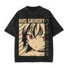 High School DxD Rias Gremory Anime Graphic Unisex Heavy Cotton Vintage Black Streetwear T-Shirt