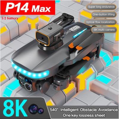 New P14 Mini Drone 4k Profesional 8K HD Camera Obstacle Avoidance Aerial Photography Optical Flow Foldable Quadcopter Gifts Toys