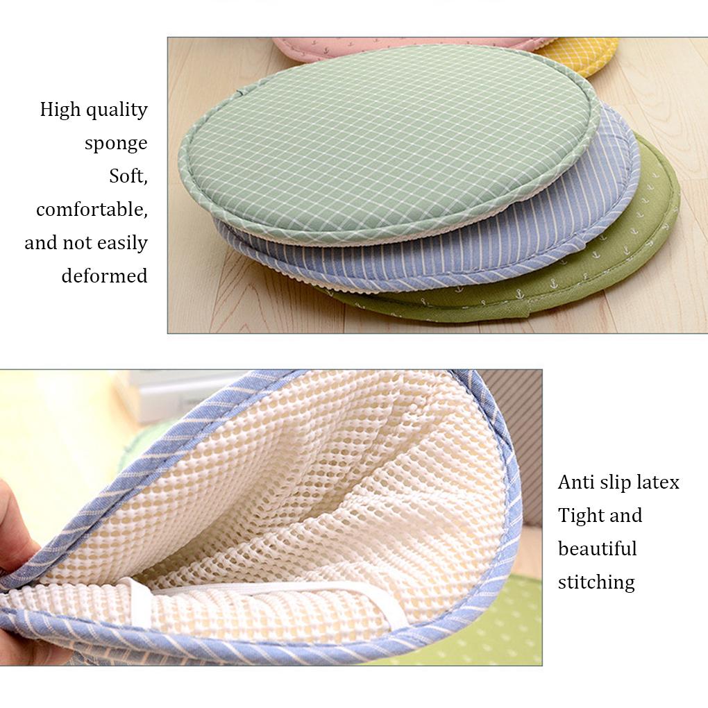 12.9 inch Seat Cushion With Straps Cotton Chair Pad Thickness Stool Mat Soft Breathable Children Living Room Office