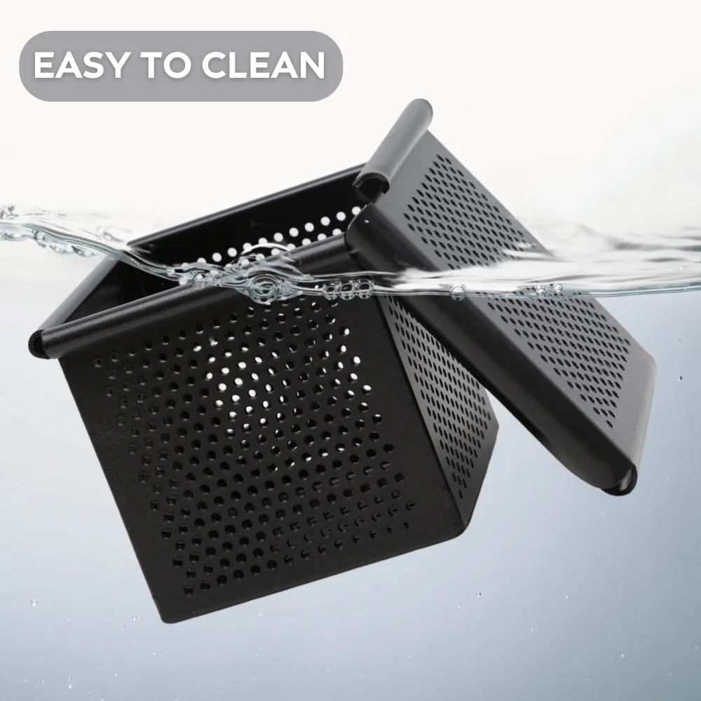 Non Stick Cube Croissant Mini Toast Box Mold Mini Pullman Loaf Pan with Square Lid Perforated Toast Box Water Cube Baking Tool