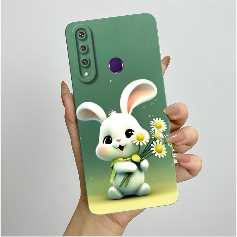 Für Huawei Y6p Hülle MED-LX9 Hübsche Schmetterlingsblumen Coque Weiche Flüssigsilikon Handyhülle Für Huawei Y7p Y 6p 2020 Rückseite